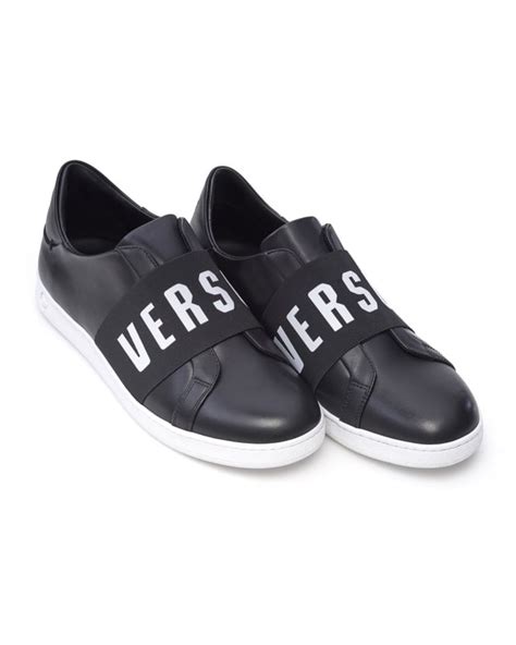 versus versace medallion black trainers|Versace sneakers for men.